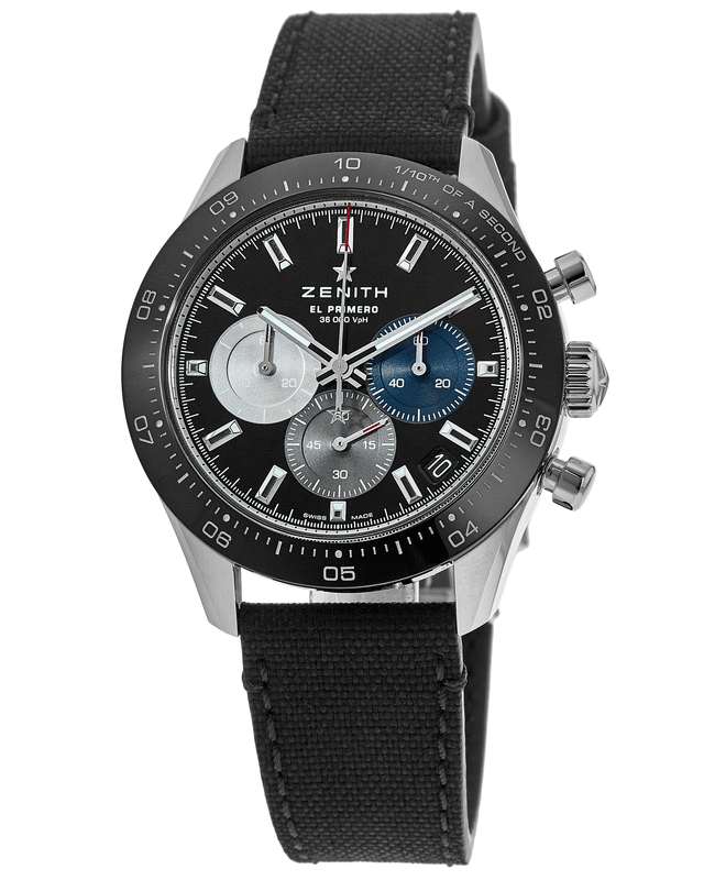 Zenith Chronomaster Sport Black Dial Rubber Strap 03.3100.3600/21.C822