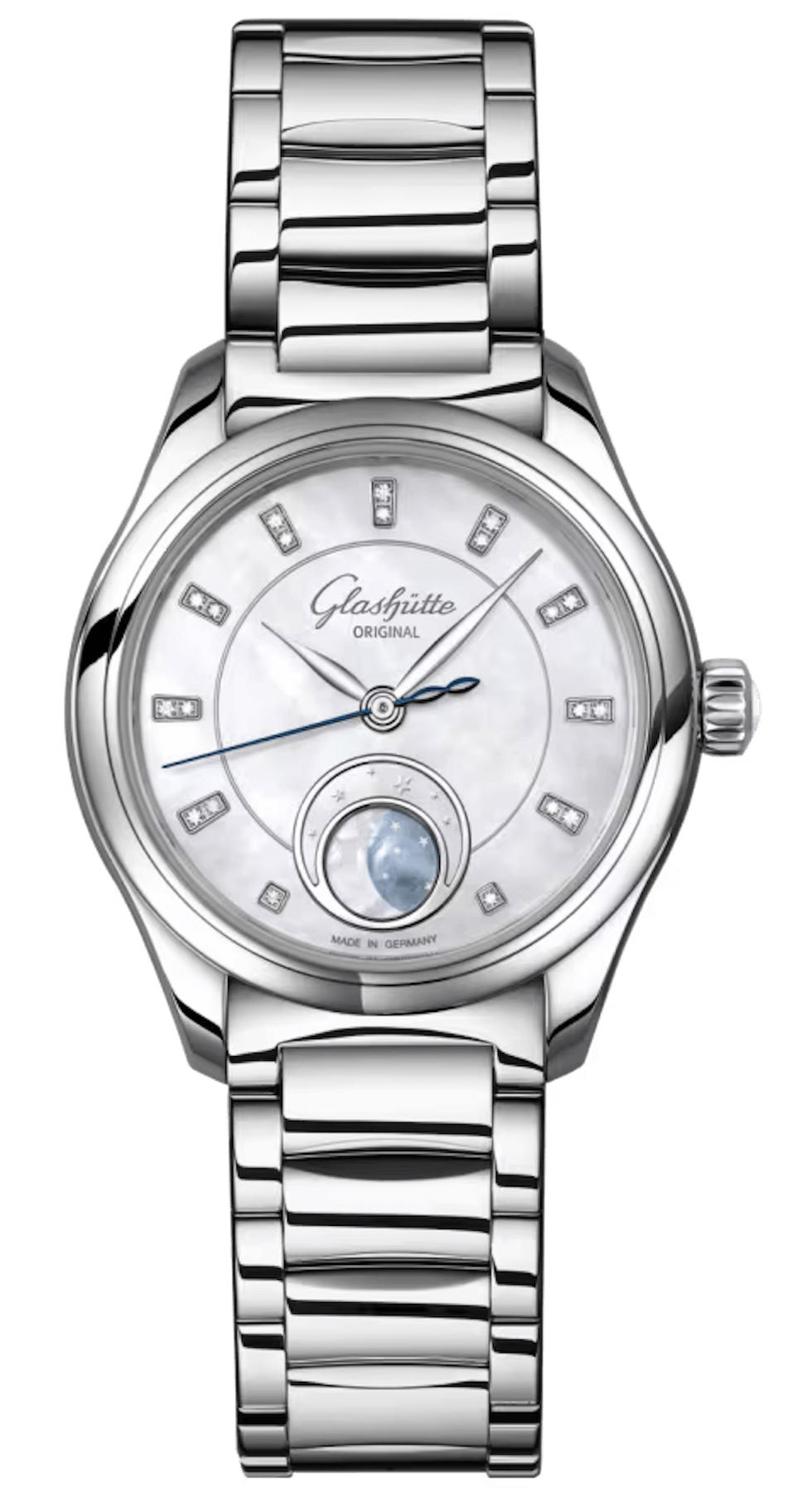 Glashütte Original Serenade Luna Steel Mother-of-Pearl (1-35-14-02-02-14)