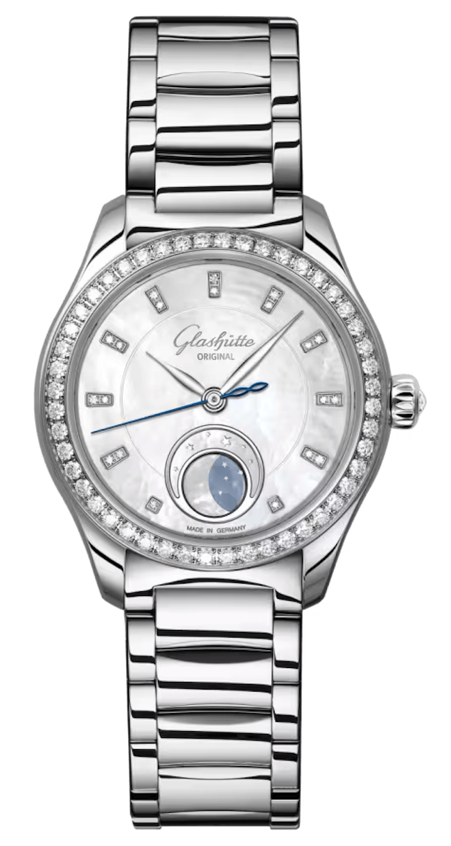 Glashütte Original Serenade Luna Steel Diamond Mother-of-Pearl (1-35-14-02-12-14)
