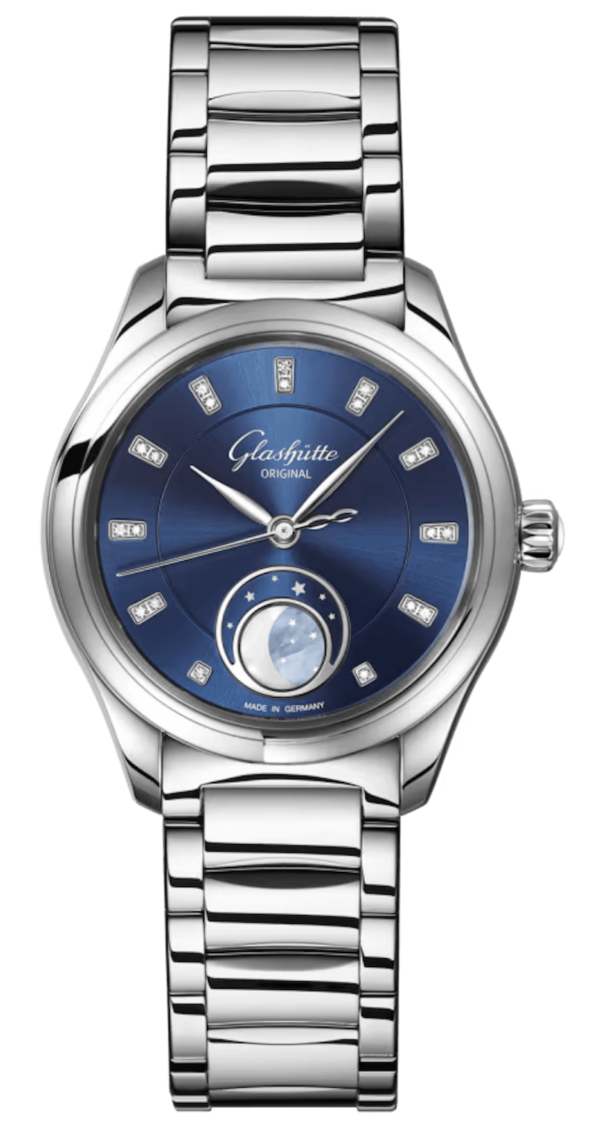 Glashütte Original Serenade Luna Steel Blue Sunburst (1-35-14-03-02-14)