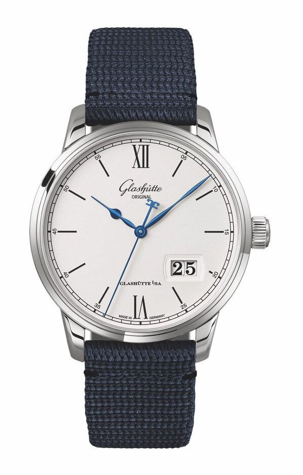 Glashütte Original Senator Excellence Panorama Date Blue Fabric (1-36-03-01-02-64)