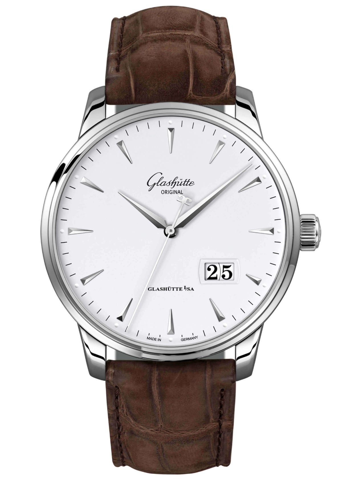 Glashütte Original Senator Excellence Panorama Date Brown Alligator (1-36-03-05-02-31)