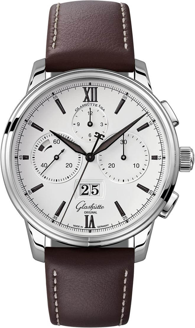 Glashütte Original Senator Chronograph Panorama Date Calfskin (1-37-01-05-02-35)