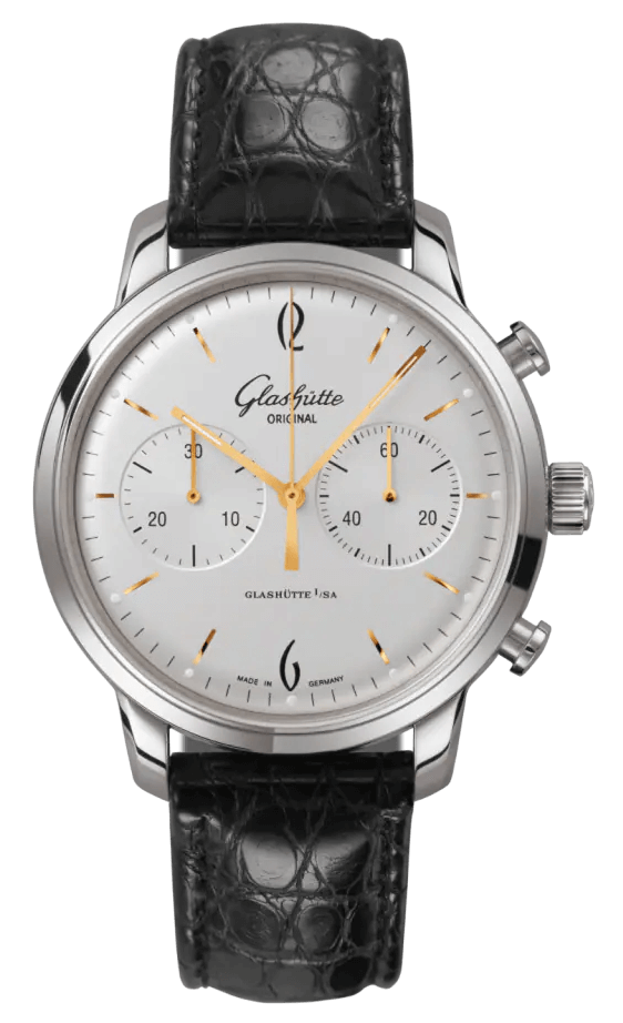 Glashütte Original Vintage Sixties Chronograph Galvanized Silver (1-39-34-03-22-04)