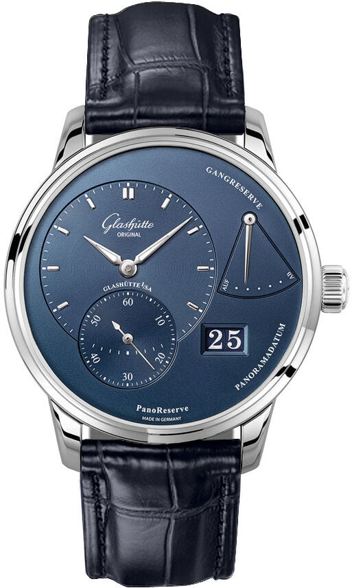 Glashütte Original PanoReserve Galvanized Blue Leather (1-65-01-26-12-61)