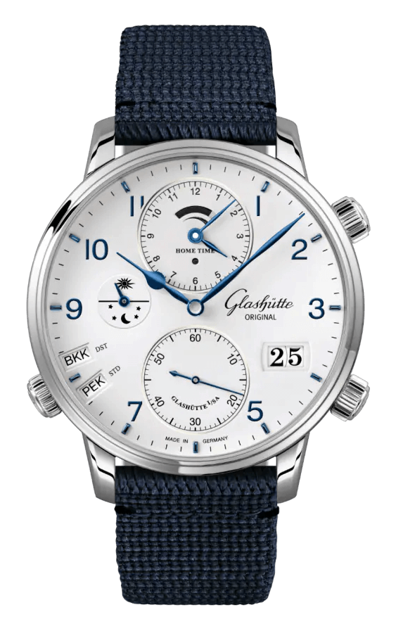 Glashütte Original Senator Cosmopolite 44mm Steel Blue (1-89-02-03-02-64)