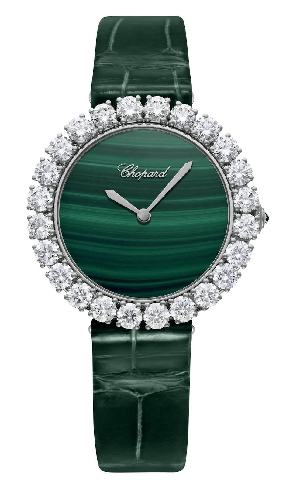 Chopard L'Heure du Diamant Vintage Medium Green Tiger's Eye Ladies Watch (13A419-1601)