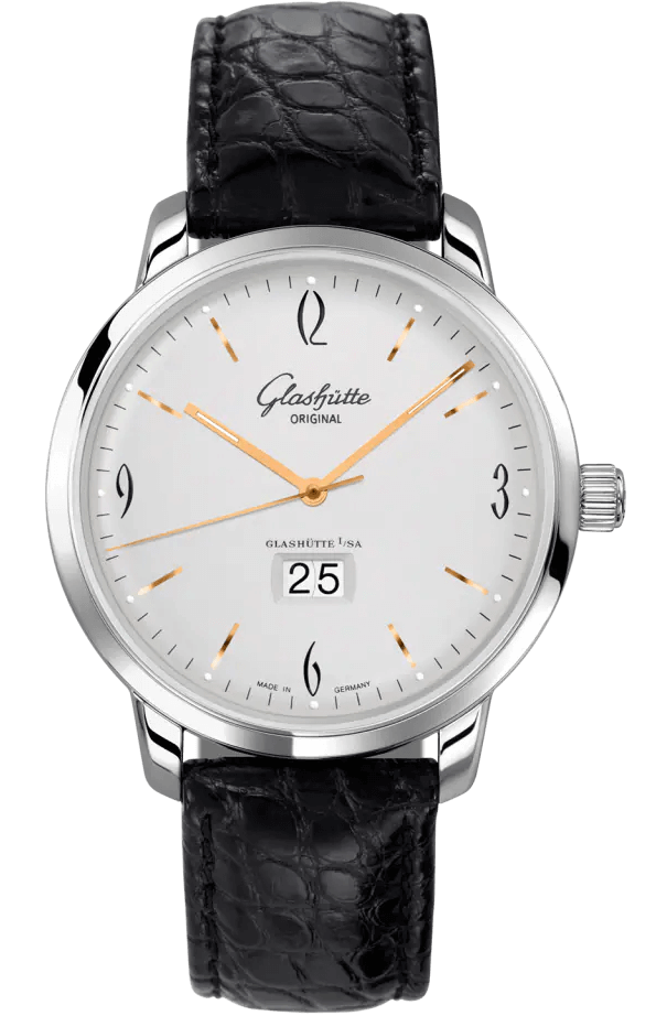 Glashütte Original Vintage Sixties Panorama Date Galvanized Silver (2-39-47-01-02-04)