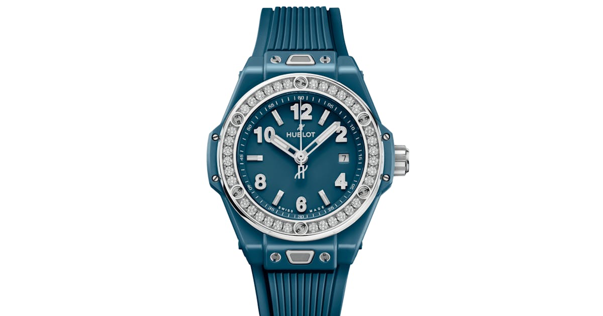 Hublot Big Bang One Click Petrol Blue Ceramic Diamonds (485.ES.5171.RX.1204)