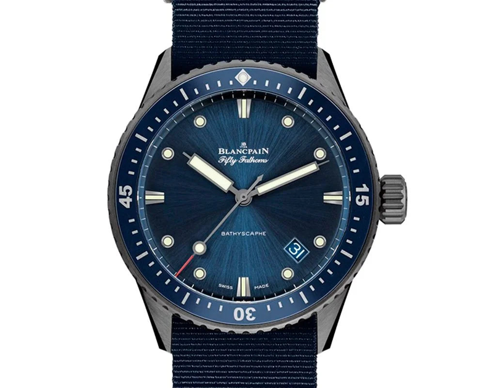 Blancpain Fifty Fathoms Sunburst Blue Automatic (5000A-0140-NAOA)