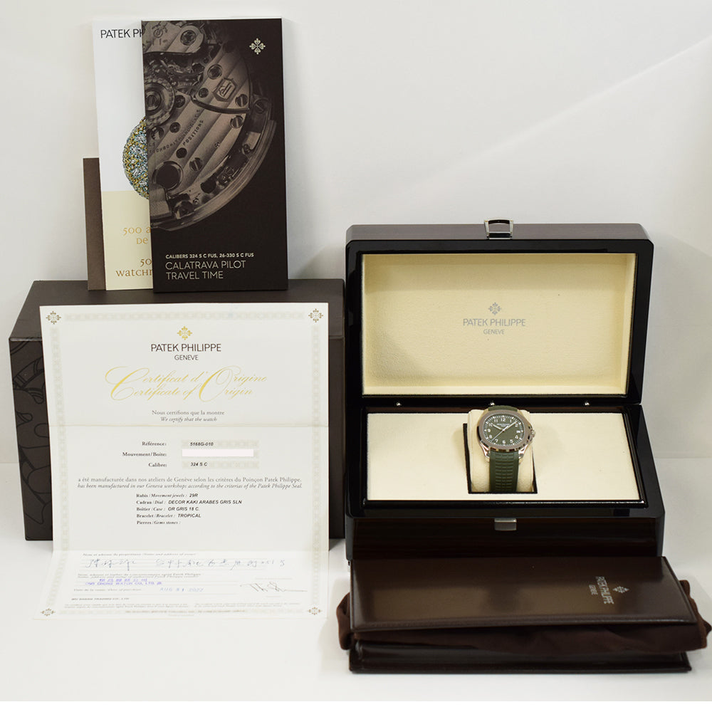 Patek Philippe Aquanaut 42.2mm 5168G-010 – Green Dial