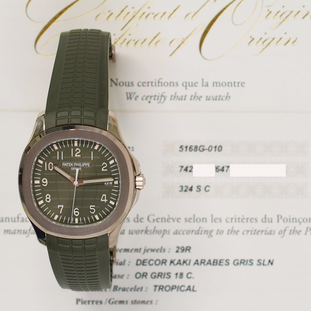 Patek Philippe Aquanaut 42.2mm 5168G-010 – Green Dial