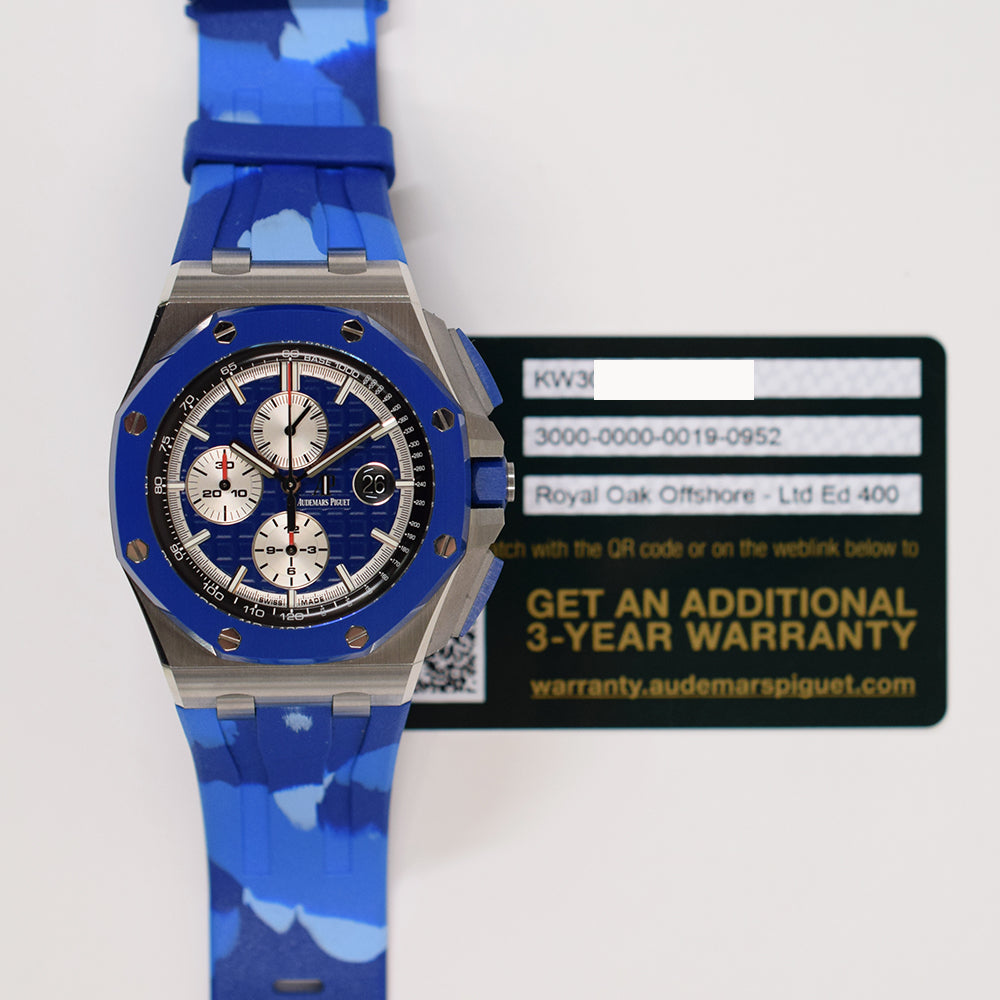 Audemars Piguet Royal Oak Offshore Camouflage Chronograph 44mm 26400SO.OO.A335CA.01 – Blue Dial