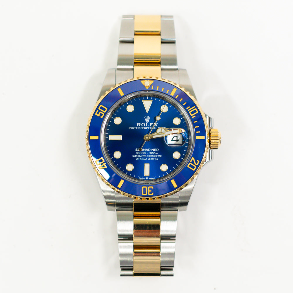 Rolex Submariner Date 41mm Steel and Yellow Gold Blue Bezel 126613LB – Blue Dial