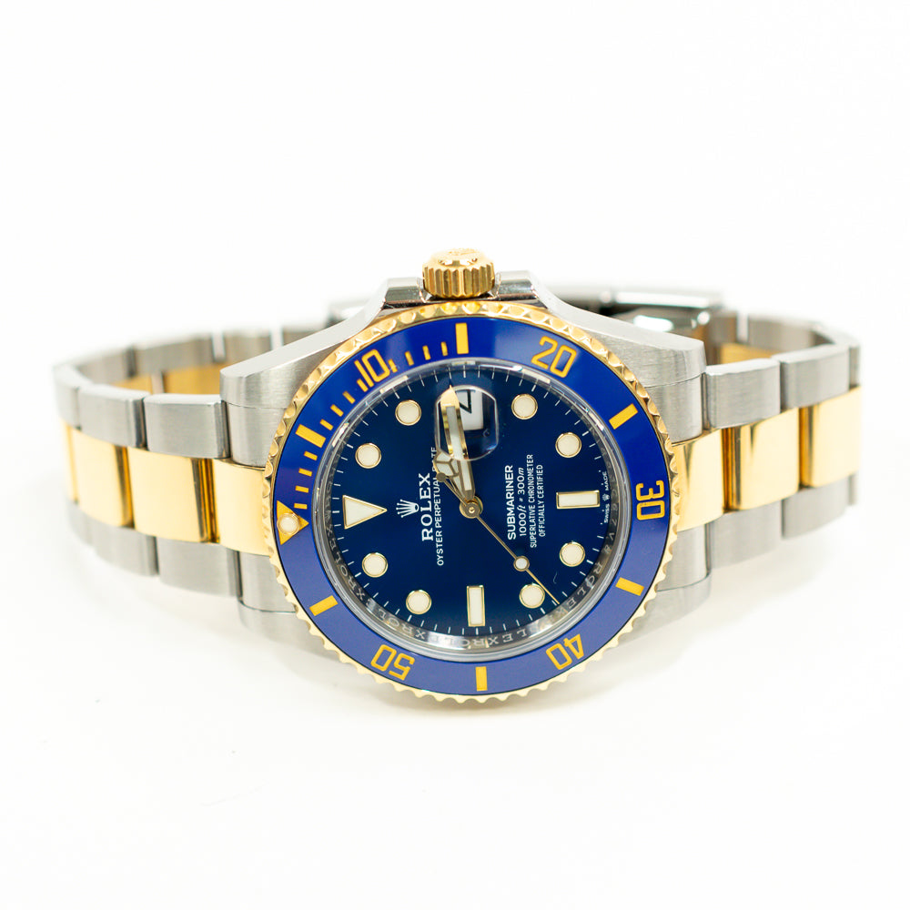 Rolex Submariner Date 41mm Steel and Yellow Gold Blue Bezel 126613LB – Blue Dial