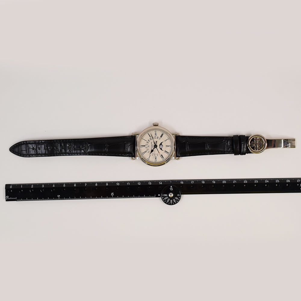 Patek Philippe Perpetual Calendar Retrograde 38mm 5159G-001 – White Roman Dial