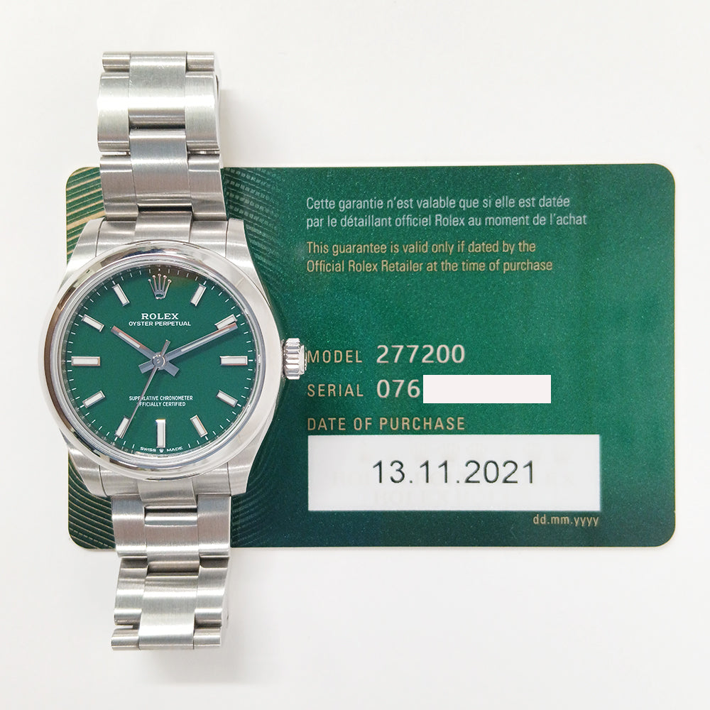 Rolex Oyster Perpetual 31mm 277200 – Green Dial