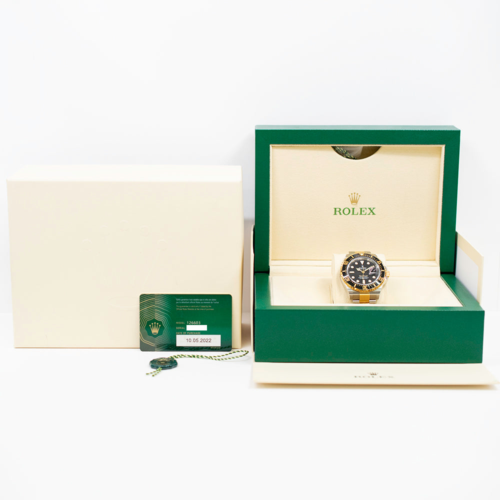 Rolex Sea-Dweller 43mm Steel and Yellow Gold 126603 – Black Dial