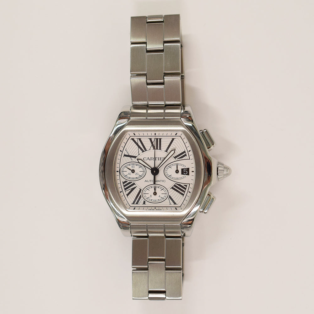 Cartier Roadster XL Steel W6206019 – Silver Roman Dial