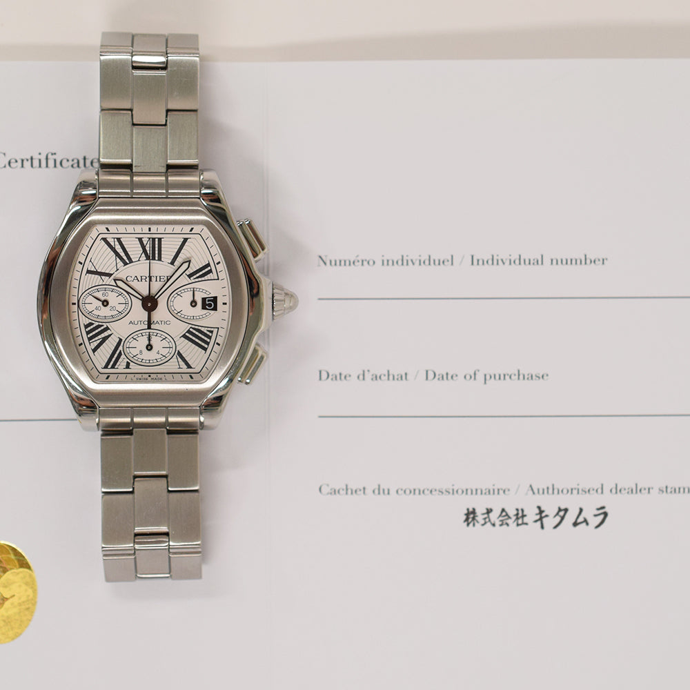 Cartier Roadster XL Steel W6206019 – Silver Roman Dial