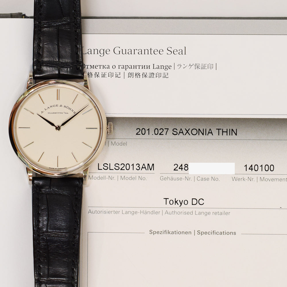 A. Lange & Söhne Saxonia Thin 37mm 201.027 – White Dial