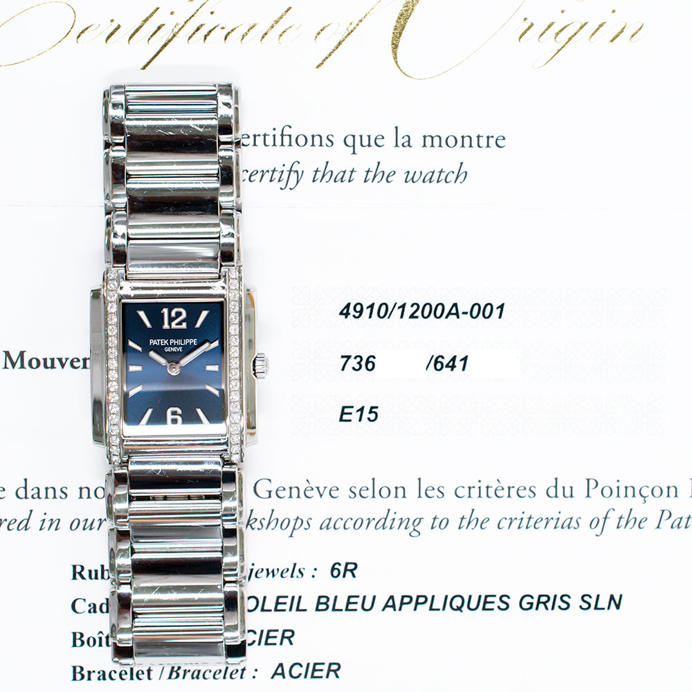 Patek Philippe Twenty~4 30mm x 25.1mm 4910/1200A-001 – Blue Dial