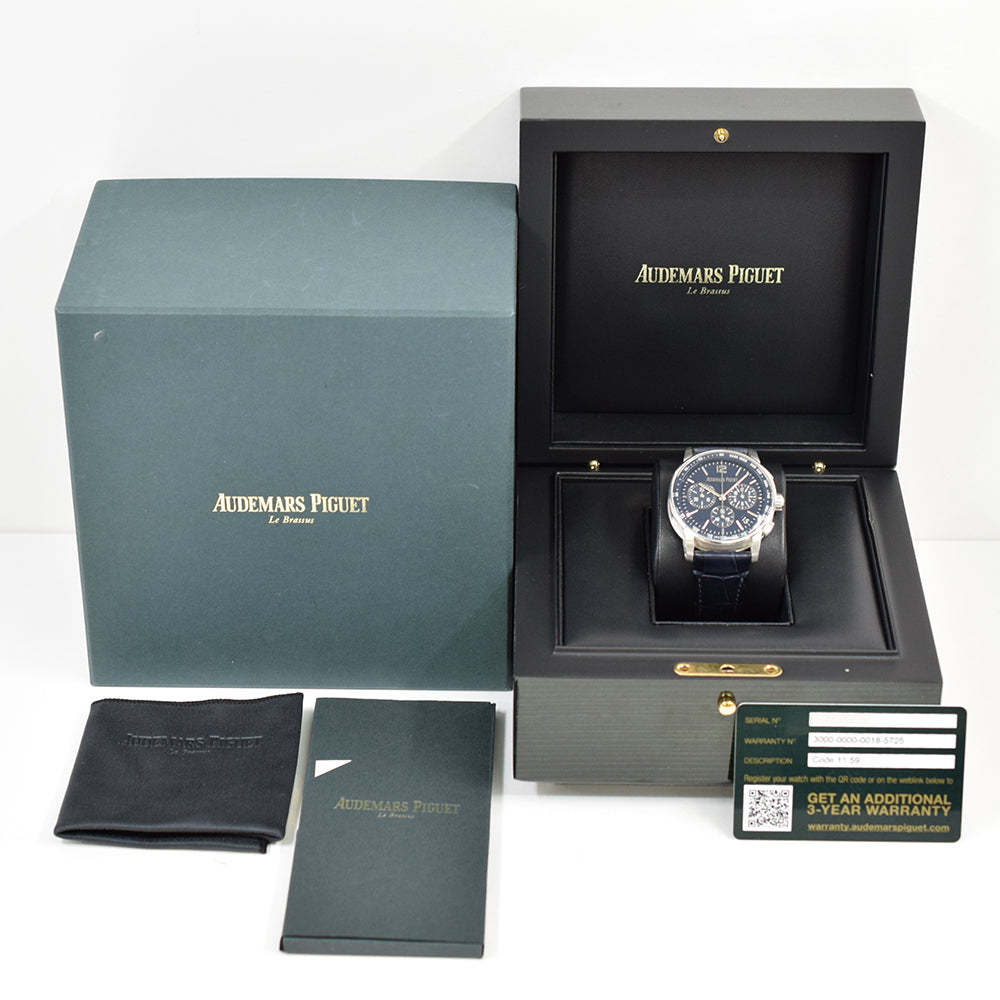Audemars Piguet Code 11.59 Chronograph 41mm White Gold 26393BC.OO.A321CR.01 – Blue Dial