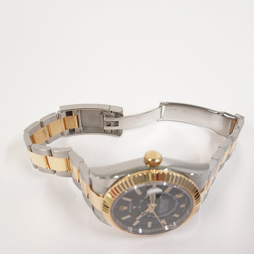 Rolex Sky-Dweller 42mm Steel and Yellow Gold 326933 – Black Dial
