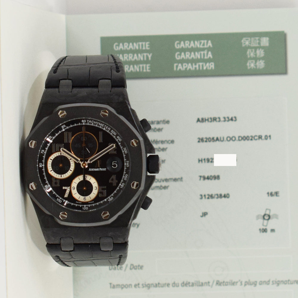 Audemars Piguet Royal Oak Offshore Ginza 7 42mm 26205AU.OO.D002CR.01 – Black Dial