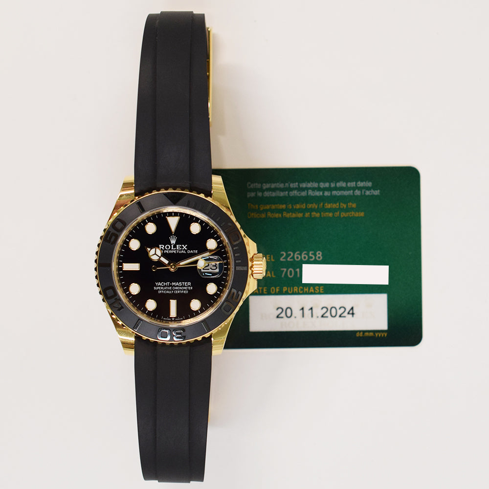 Rolex Yacht-Master 42mm Yellow Gold 226658 – Black Dial