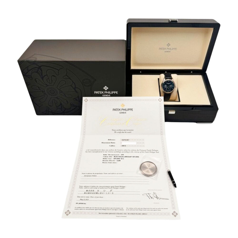 Patek Philippe Perpetual Calendar 39mm 5327G-001 – Blue Dial