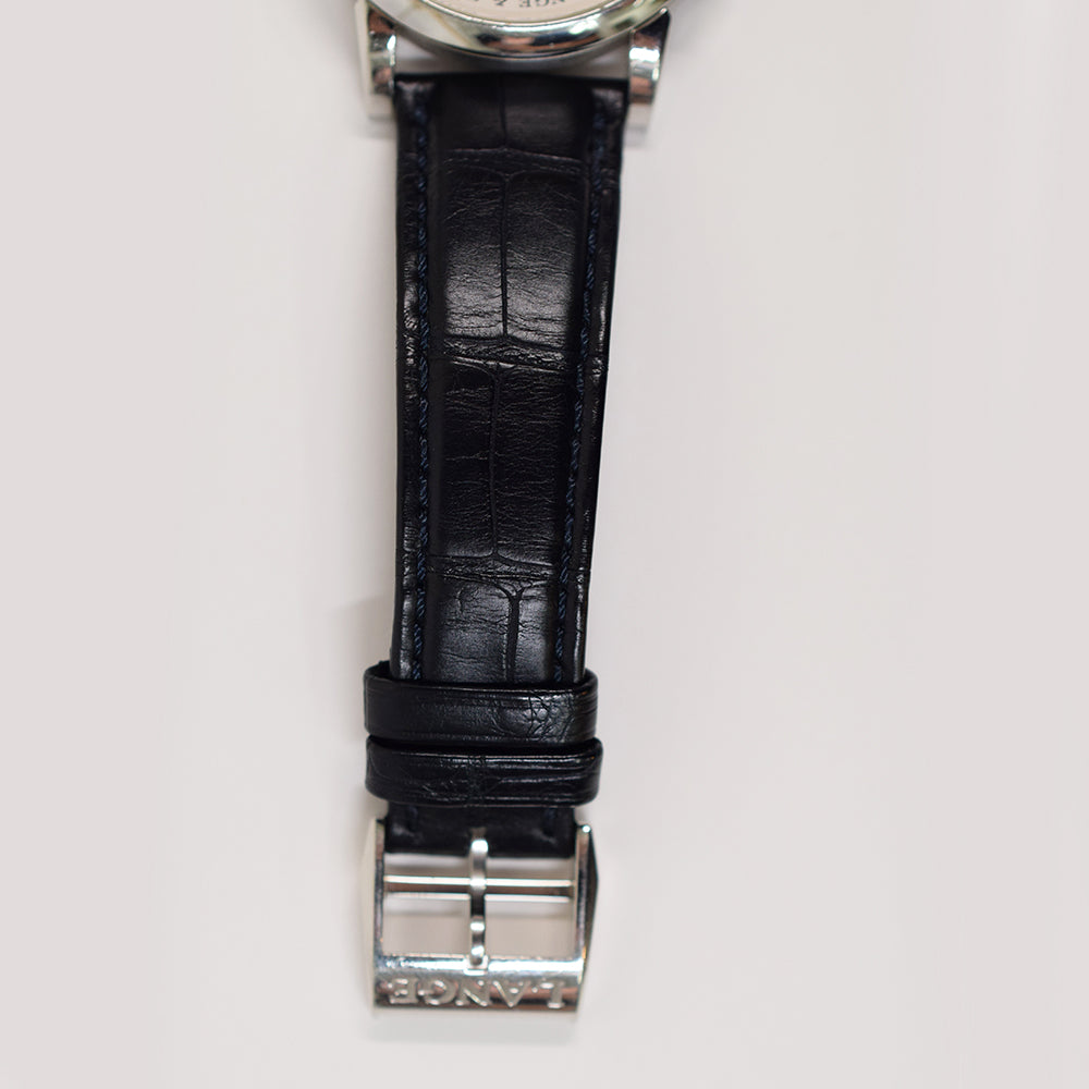 A. Lange & Söhne Lange 1 38.5mm Platinum 191.025 – Silver Roman Dial