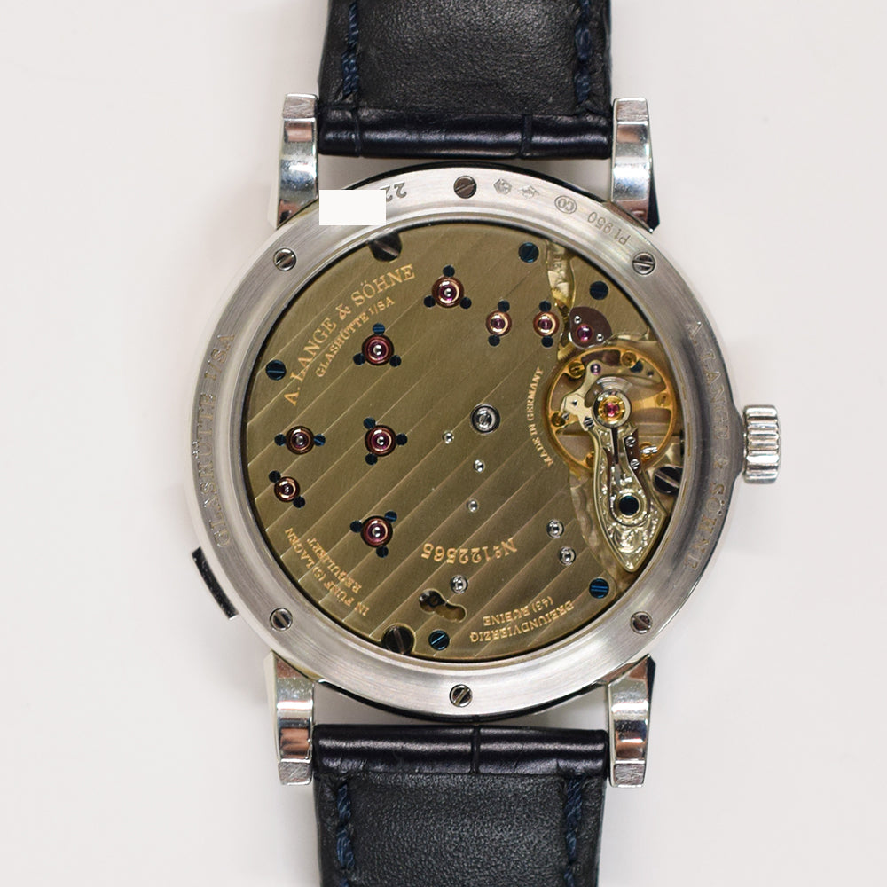 A. Lange & Söhne Lange 1 38.5mm Platinum 191.025 – Silver Roman Dial