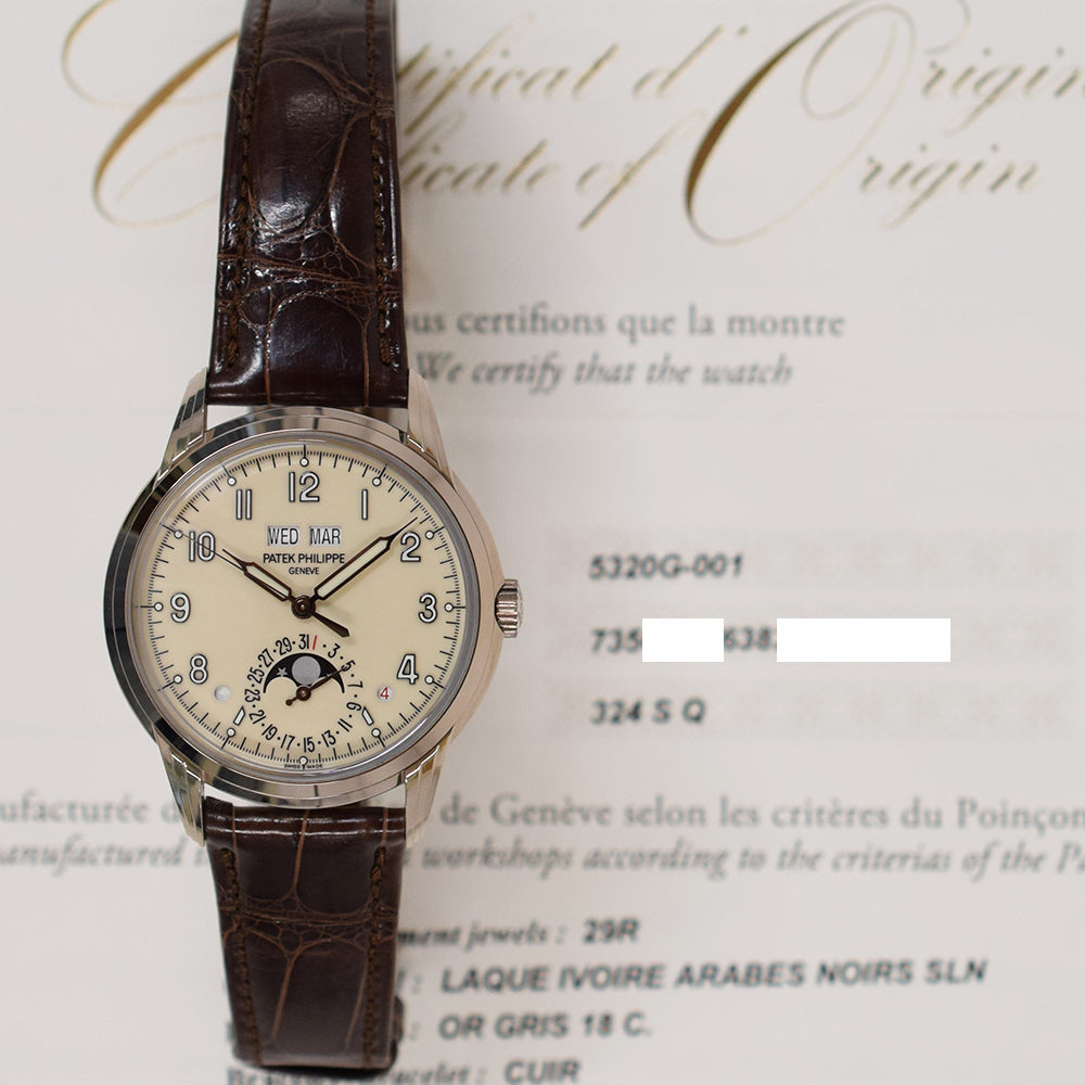 Patek Philippe Perpetual Calendar 40mm 5320G-001 – Ivory Dial
