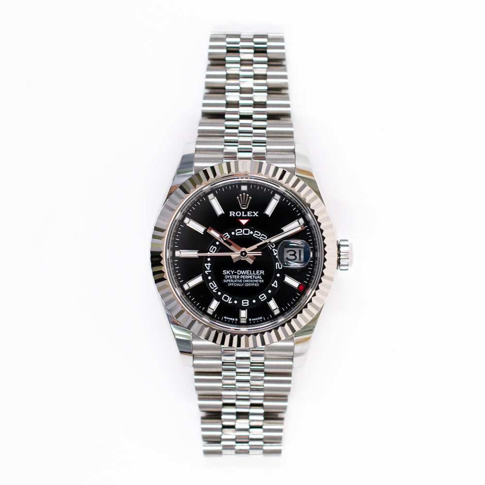 Rolex Sky-Dweller 42mm Steel and White Gold 336934 – Black Dial