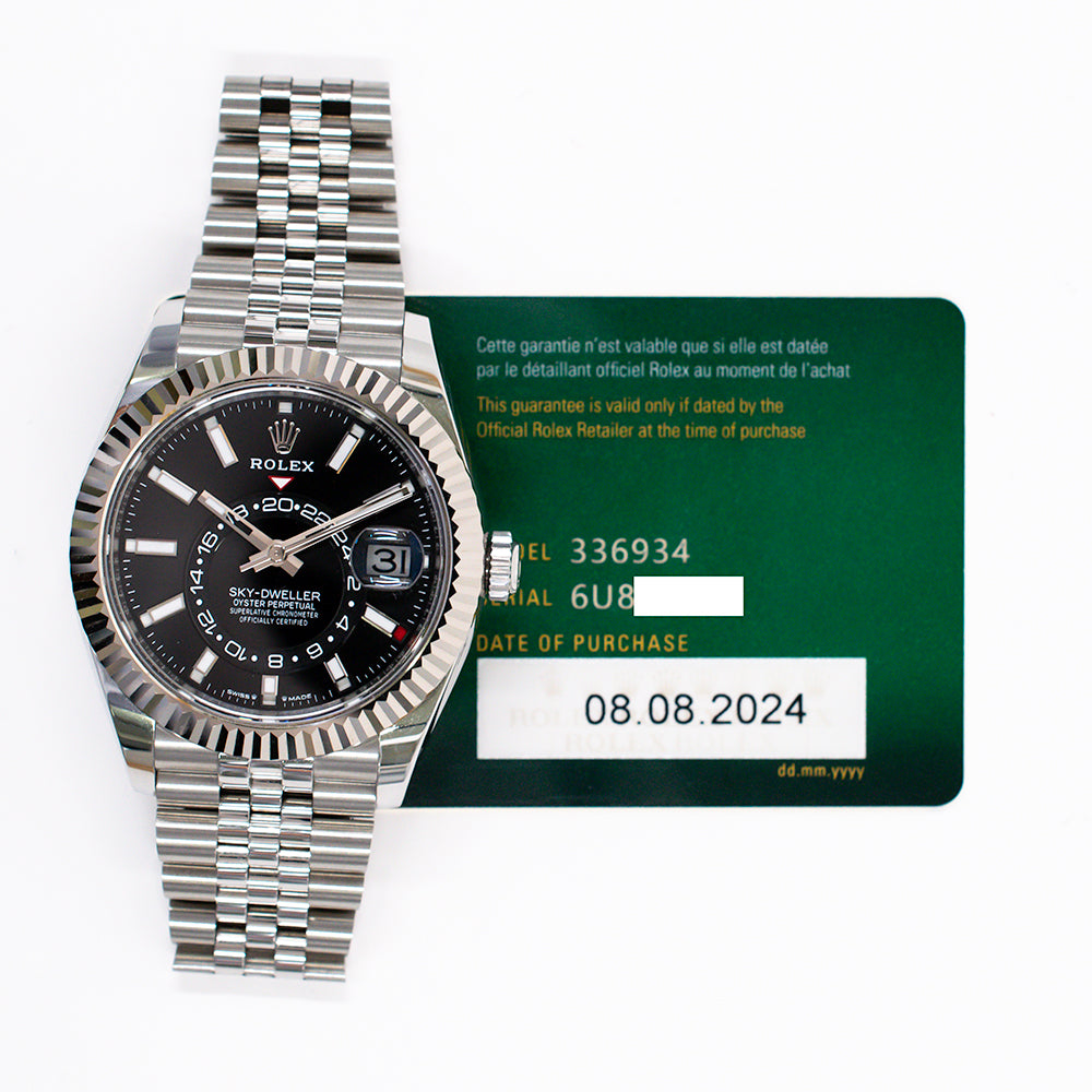 Rolex Sky-Dweller 42mm Steel and White Gold 336934 – Black Dial
