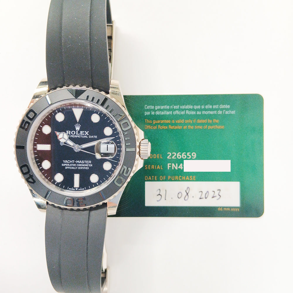 Rolex Yacht-Master 42mm White Gold 226659 – Black Dial