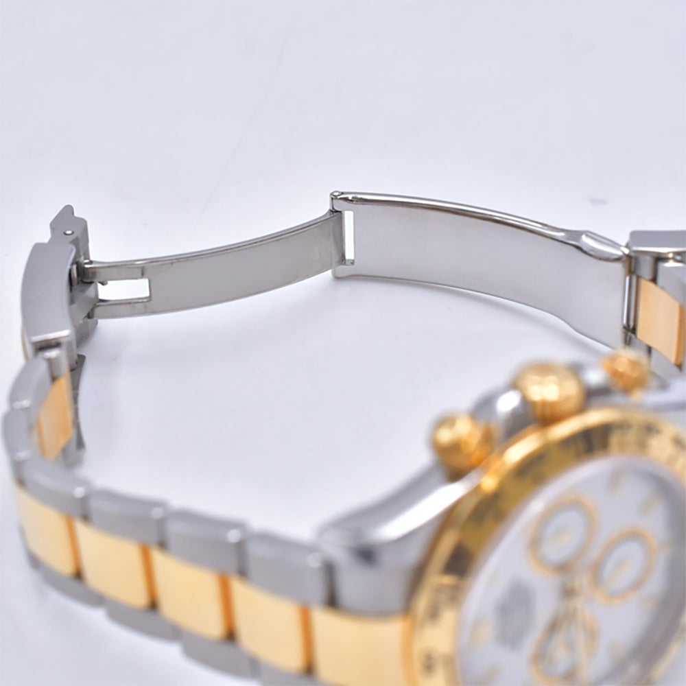 Rolex Cosmograph Daytona 40mm Steel and Yellow Gold 126503 – White Dial