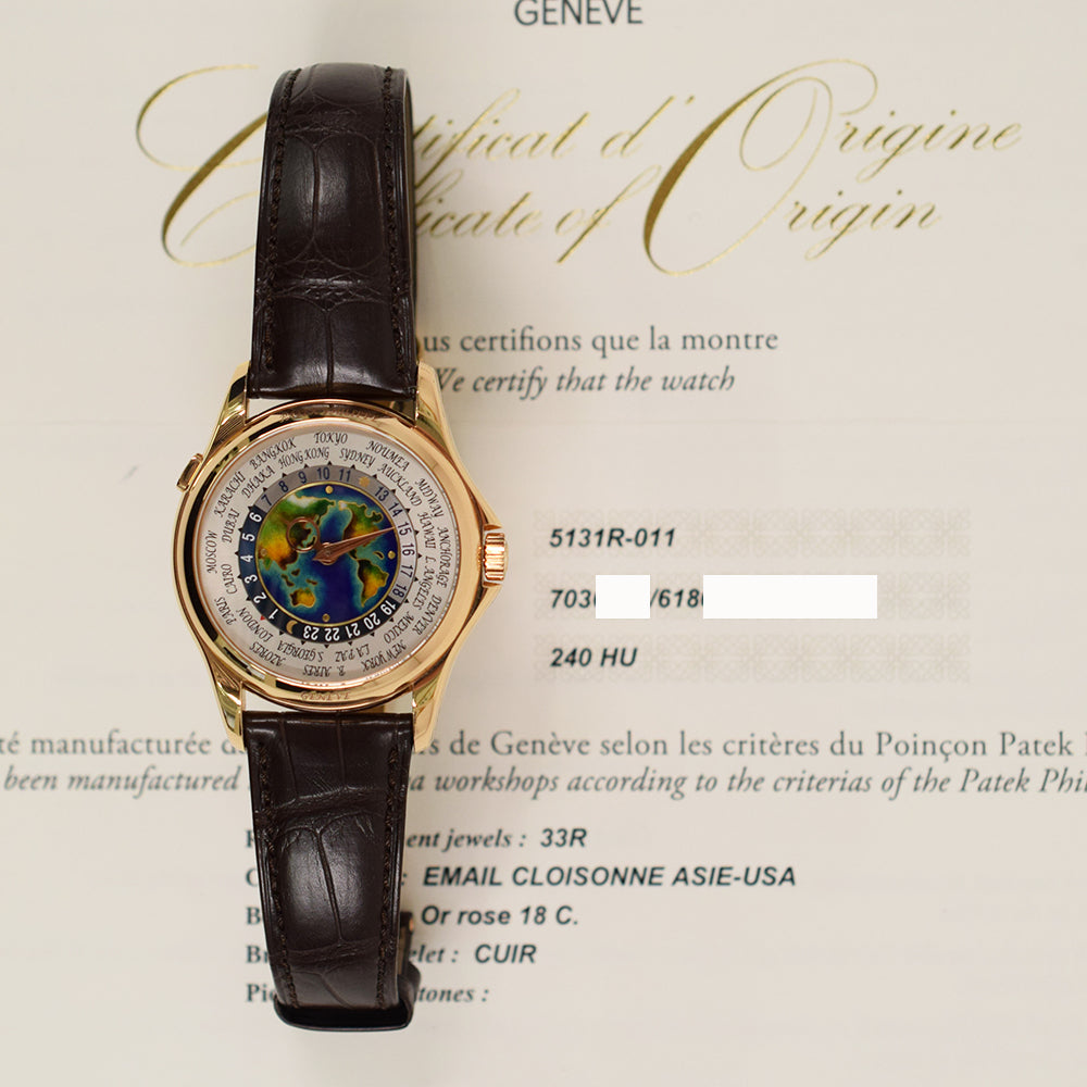 Patek Philippe World Time 40mm 5131R-011 – Enamel Dial