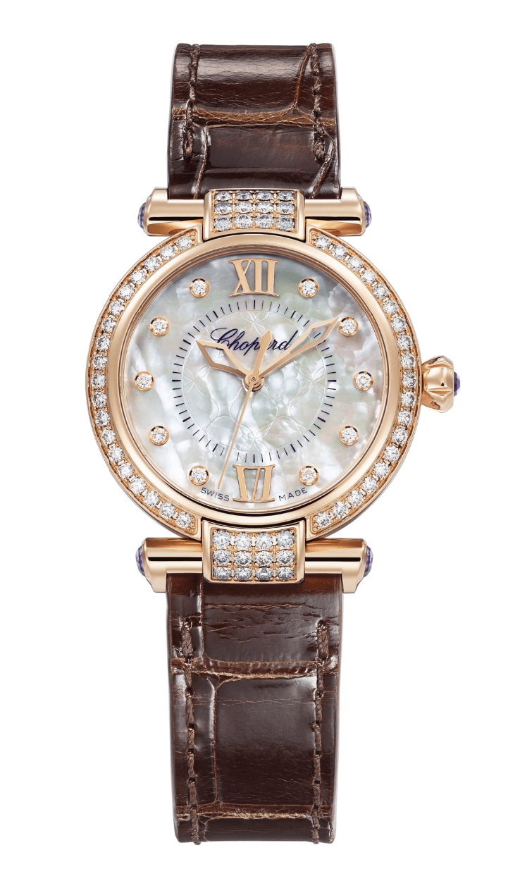Chopard Imperiale 29mm Mother-of-Pearl Diamond Ladies Watch (384319-5010)
