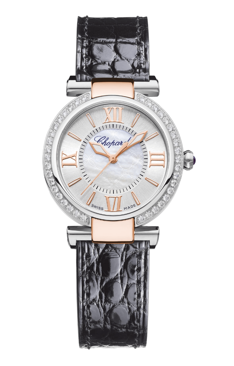 Chopard Imperiale 29mm Steel Rose Gold Diamond Ladies Watch (388563-6007)