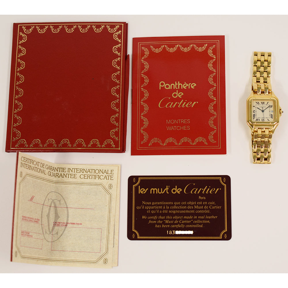 Cartier Tank Française Medium 28mm Yellow Gold W25014B9 – Ivory Roman Dial
