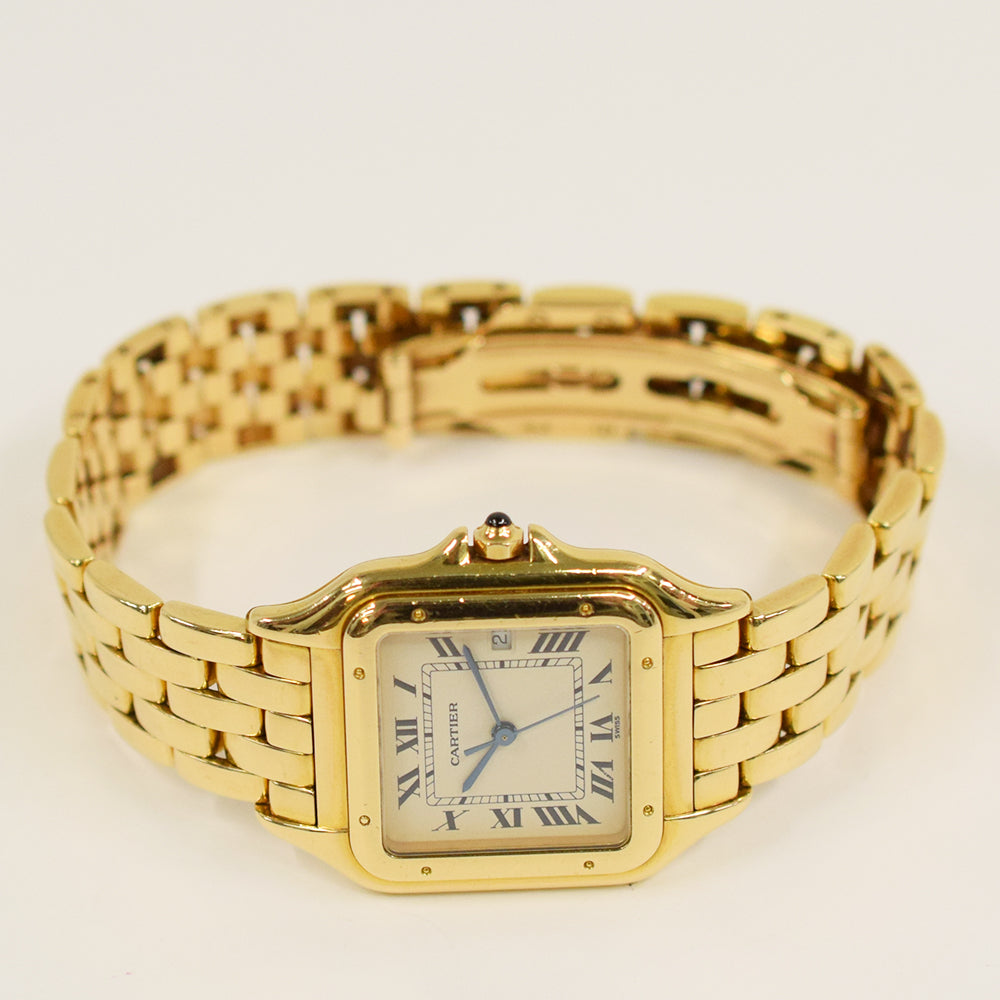 Cartier Tank Française Medium 28mm Yellow Gold W25014B9 – Ivory Roman Dial