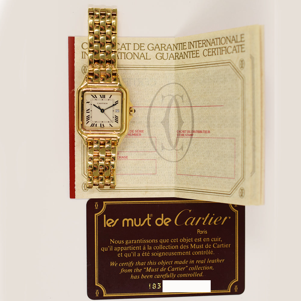 Cartier Tank Française Medium 28mm Yellow Gold W25014B9 – Ivory Roman Dial