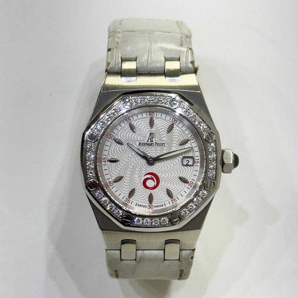 Audemars Piguet Royal Oak Alinghi 33mm Diamond Bezel 67611ST.ZZ.D012CR.01 – White Dial