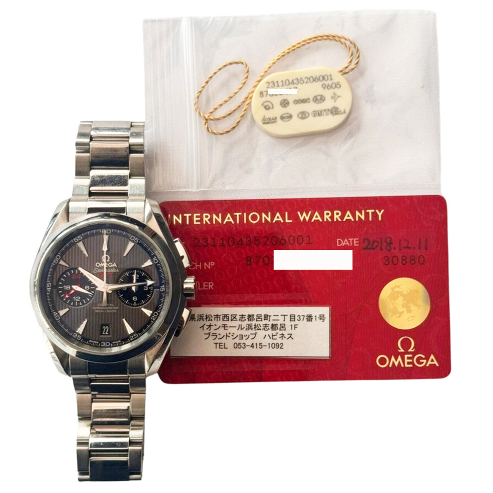 Omega Seamaster Aqua Terra 150M GMT Chronograph 43mm 231.10.43.52.06.001 – Black Dial