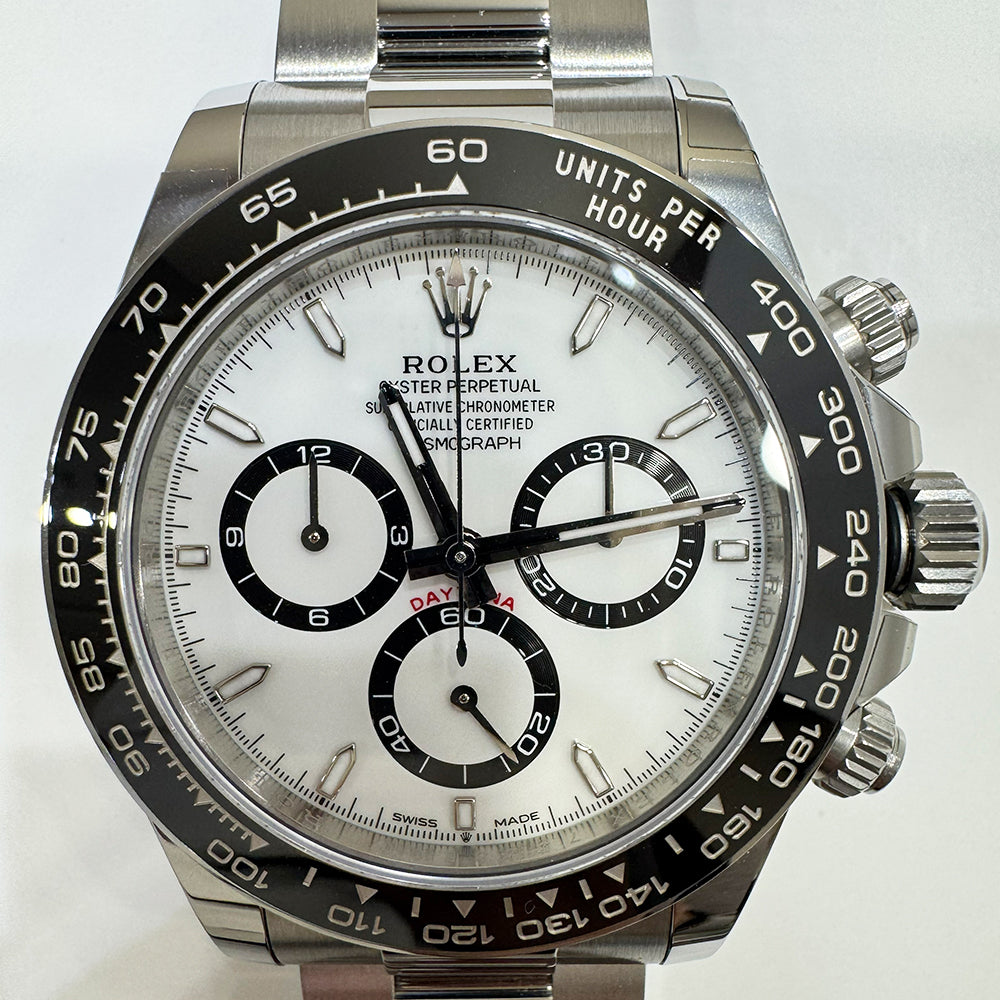 Rolex Cosmograph Daytona 40mm Steel Ceramic Bezel 126500LN – White Dial