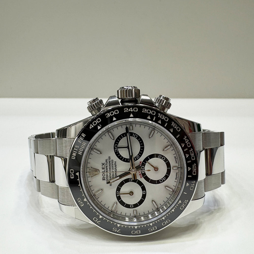 Rolex Cosmograph Daytona 40mm Steel Ceramic Bezel 126500LN – White Dial