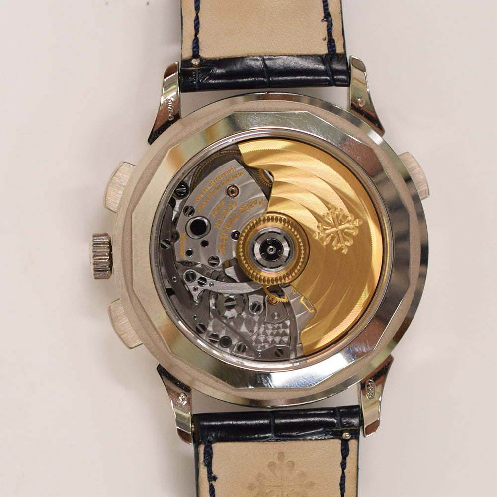 Patek Philippe World Time Flyback Chronograph 39.5mm 5930G-001 – Blue Dial
