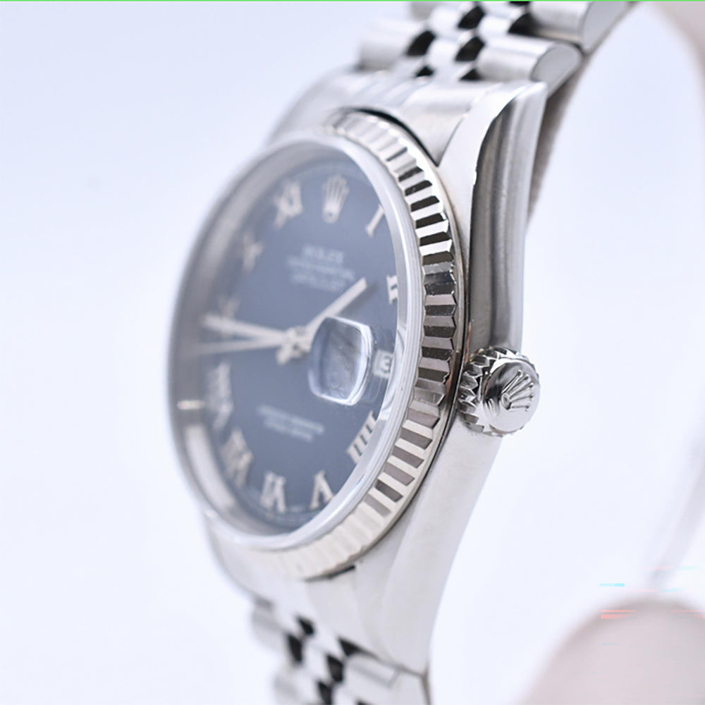 Rolex Datejust 36mm Steel and White Gold 16234 – Blue Roman Dial
